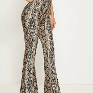 Leopard print bell bottoms